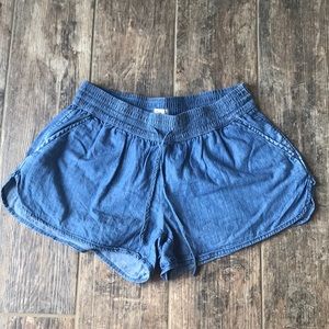 Light weight denim/chambray shorts